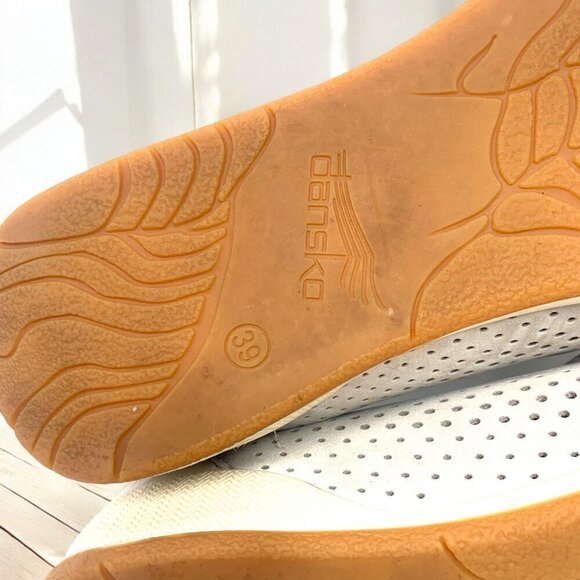 Dansko Odina Slip On Comfort Shoe Perforated Grey Nubuck Leather US 8.5/9.0 - Picture 8 of 8